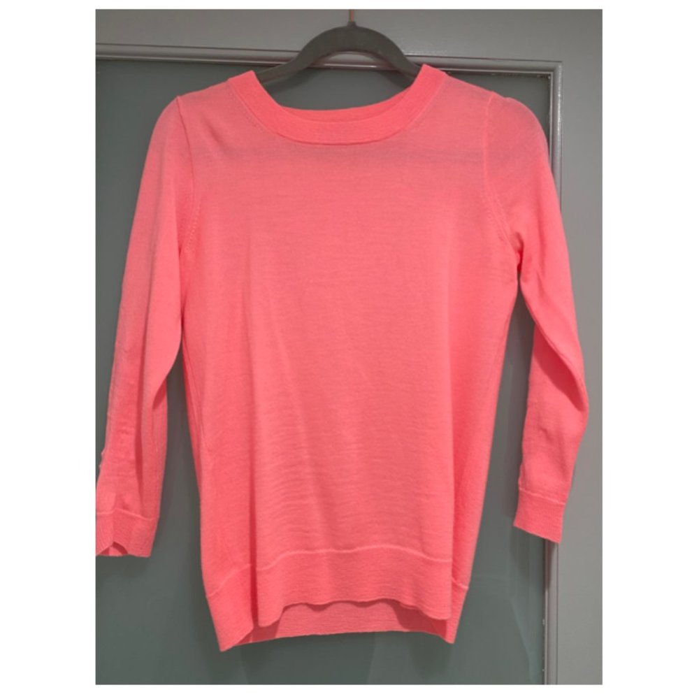 J Crew Pink Crew Neck Sweater